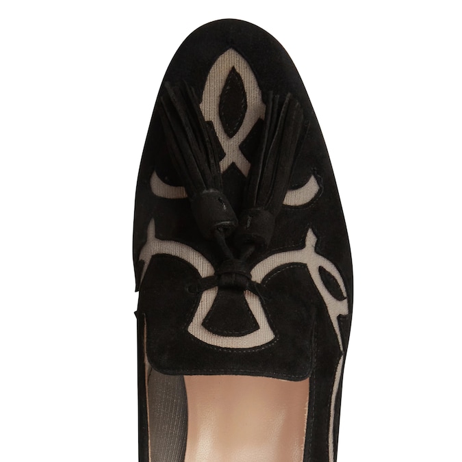 Fratelli Rossetti. Slipper Hopo in suede con intarsio trasparente