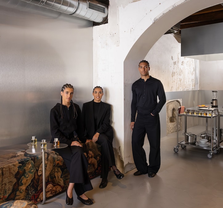 Leonardo, Caterina e Carolina Catalani, i founder di Avau, brand di profumeria di nicchia