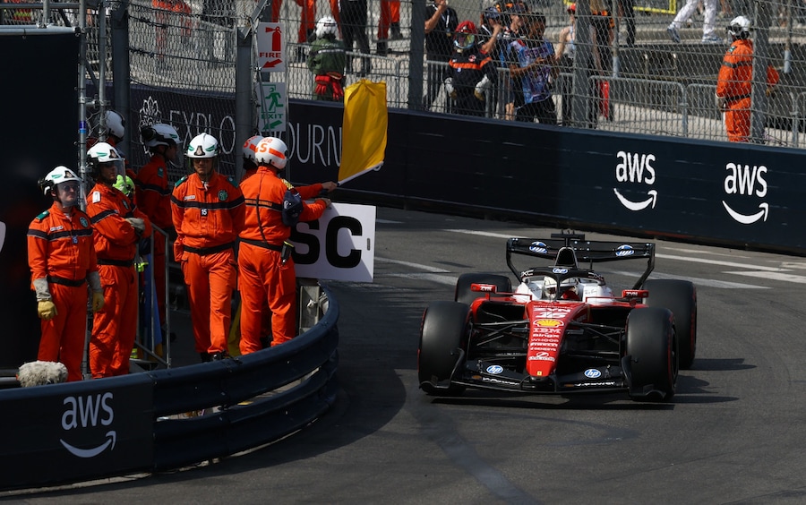 Charles Leclerc. (REUTERS)