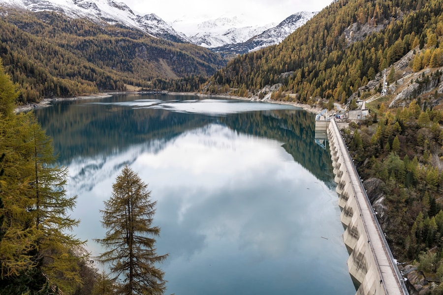 La diga del Gioveretto in Val Martello di Alperia