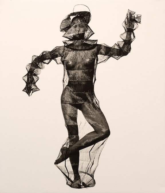 Young Woman in a Net (Miyake Design), New York, 1993 Collection Maison Européenne de la Photographie, Paris. © The Irving Penn Foundation