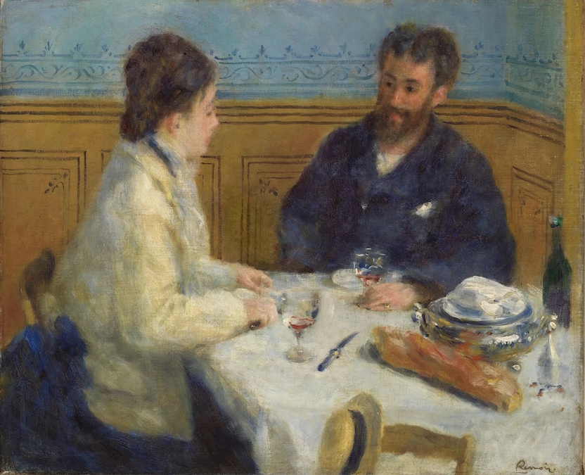 Auguste Renoir (1841-1919), La colazione, 1875. Olio su tela, 49,2 × 60 cm. Filadelfia, The Barnes Foundation, BF45. (Immagine copyright 2026 The Barnes Foundation)