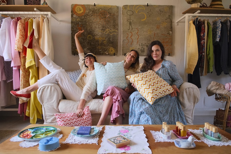 Da sinistra Eva Geraldine-Carolina Fumagalli-Teresa Missoni Maccapani