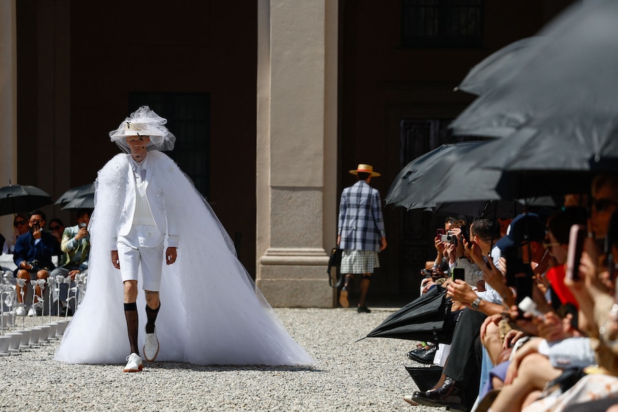 Thom Browne, la collezione PE 2027. (REUTERS)