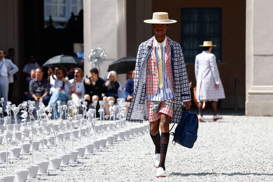 Thom Browne, la collezione PE 2027. (REUTERS)