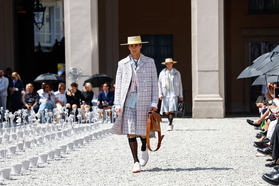 Thom Browne, la collezione PE 2027. (REUTERS)