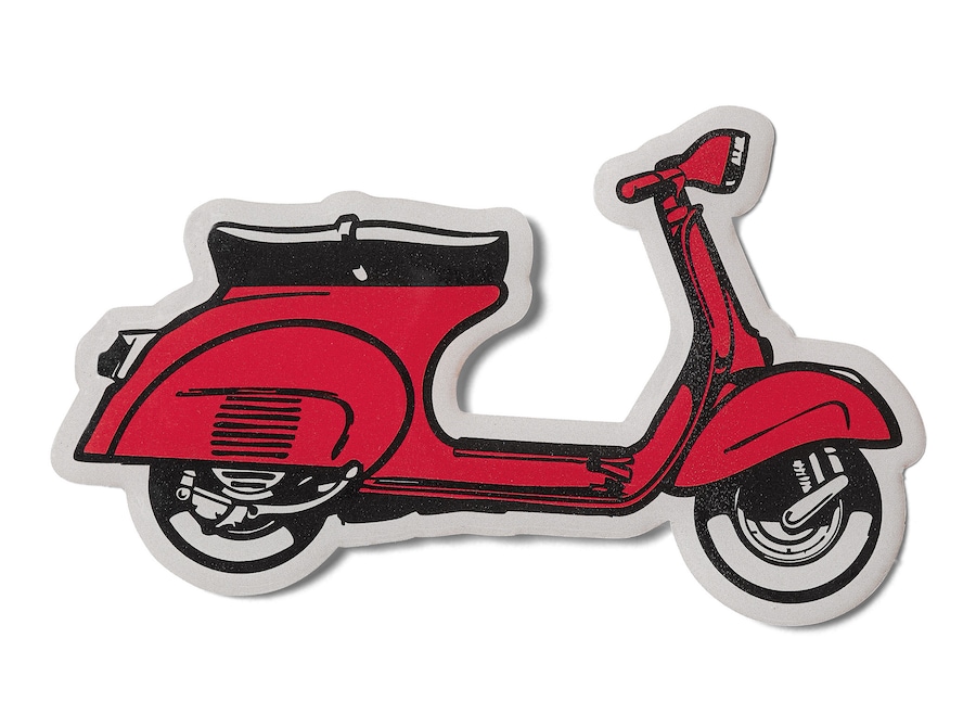 Patch in tessuto parte del set anniversario Vespa 80th, VESPA (25 €).