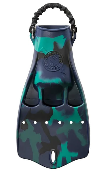 Pinne lama a scarpetta aperta Jet Fin, SCUBAPRO (259 €).