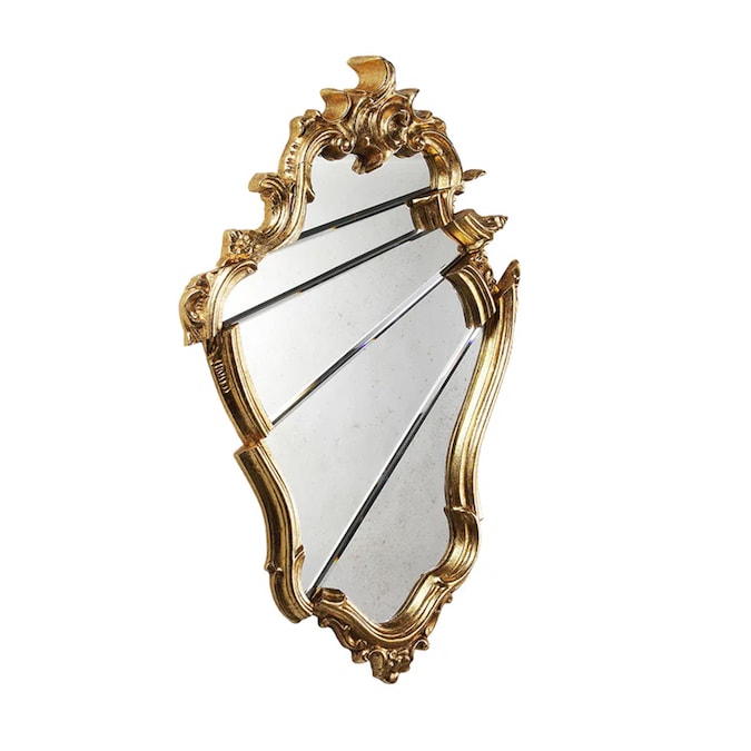 Specchio da parete Marchese Rococut in legno placcato oro, BARBERINI & GUNNELL per Artemest (5.125 €).