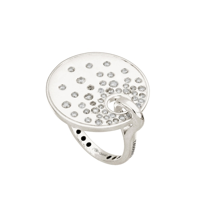 Anello in oro bianco e diamanti Giove Stars, TAVANTI (5.700 €).