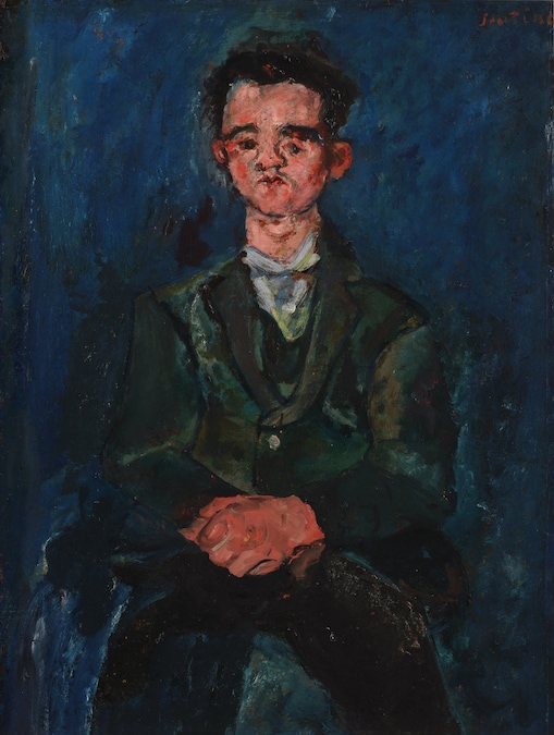 Chaim Soutine, Portrait du garcon en bleu, Sold £2,347,000