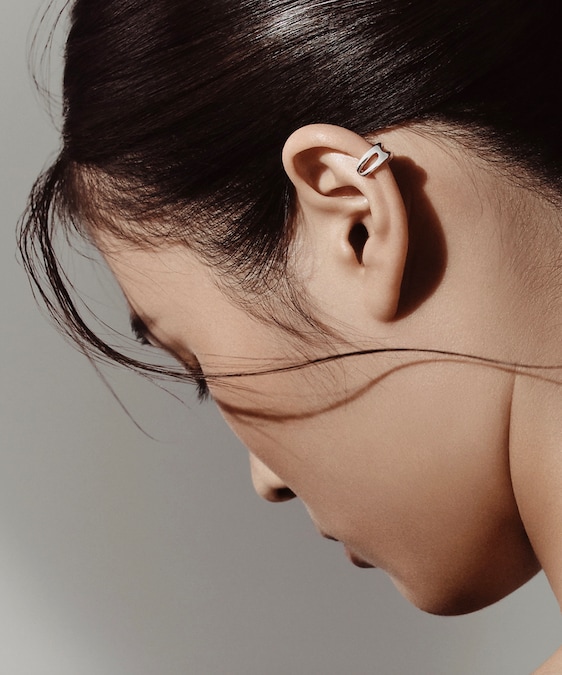 Hermès. Ear cuff in argento Chaîne d’Ancre Punk