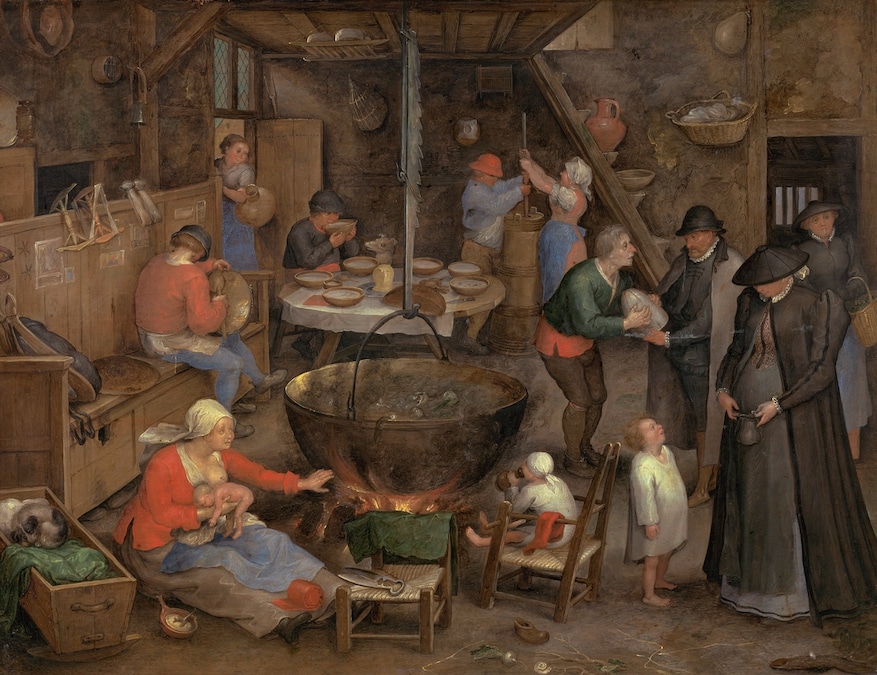 Jan Brueghel il Vecchio, La visita alla fattoria in affitto