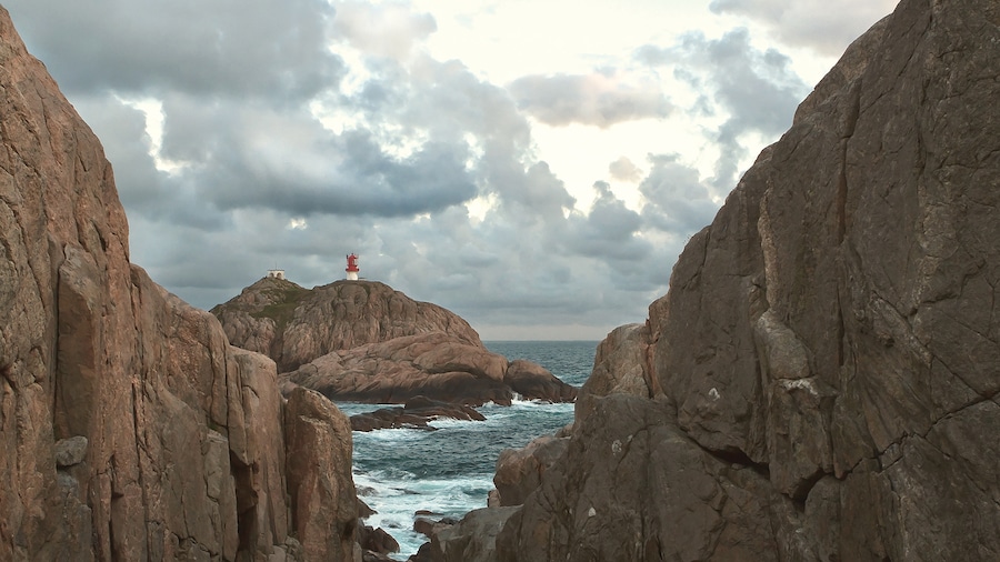 Il faro di Lindesnes visto da ovest (Lindesnes Fyr)