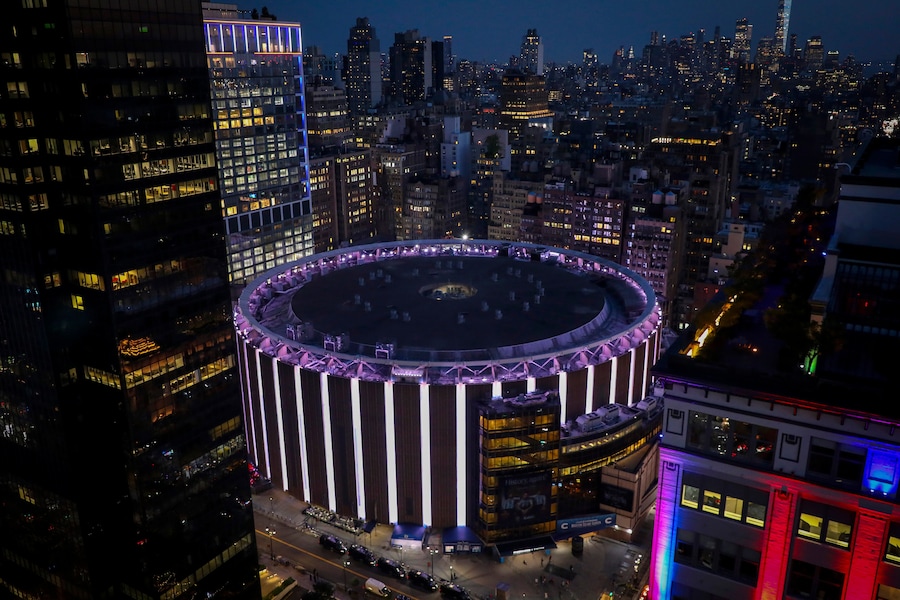 Il Madison Square Garden visto dall'alto giovedì 2 luglio 2026 a New York. (APN)