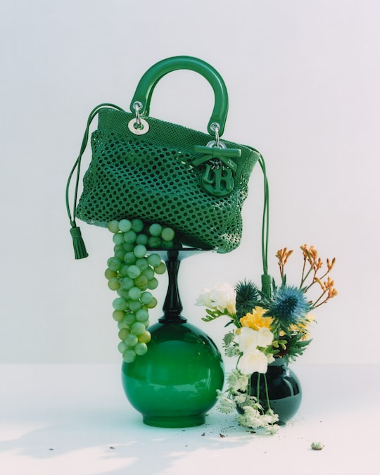 Lady Dior in pelle intrecciata con fiocco amovibile, DIOR (9.800 €).