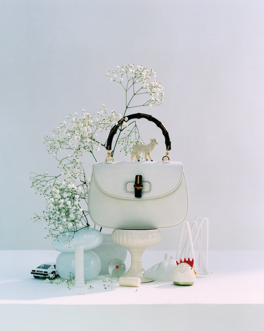 Borsa in pelle Bamboo 1947 media, GUCCI, (4.800 €).