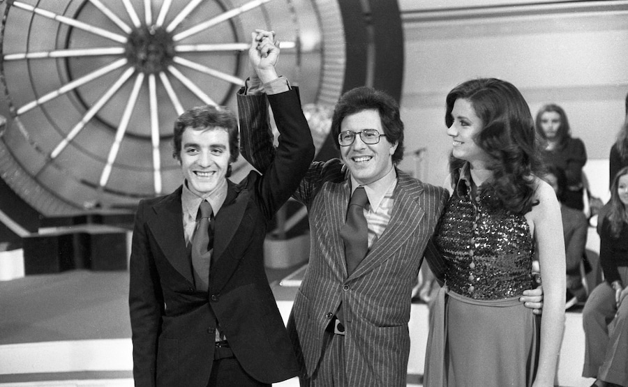 Mino Reitano, Peppino di Capri e Gigliola Cinquetti a Canzonissima. Roma, 17 dicembre 1973. (Archivio ANSA)