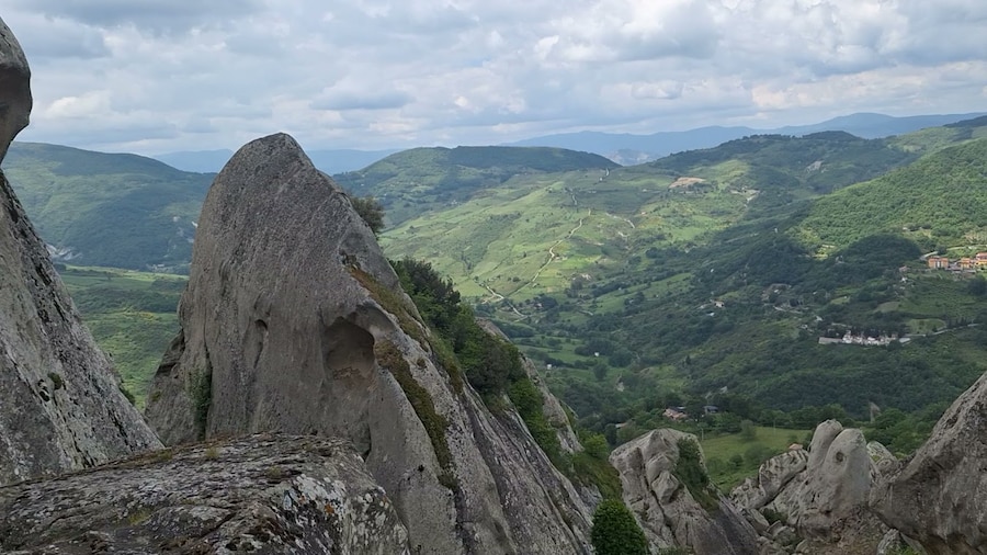 Dai ruderi del castello di Pietrapertosa