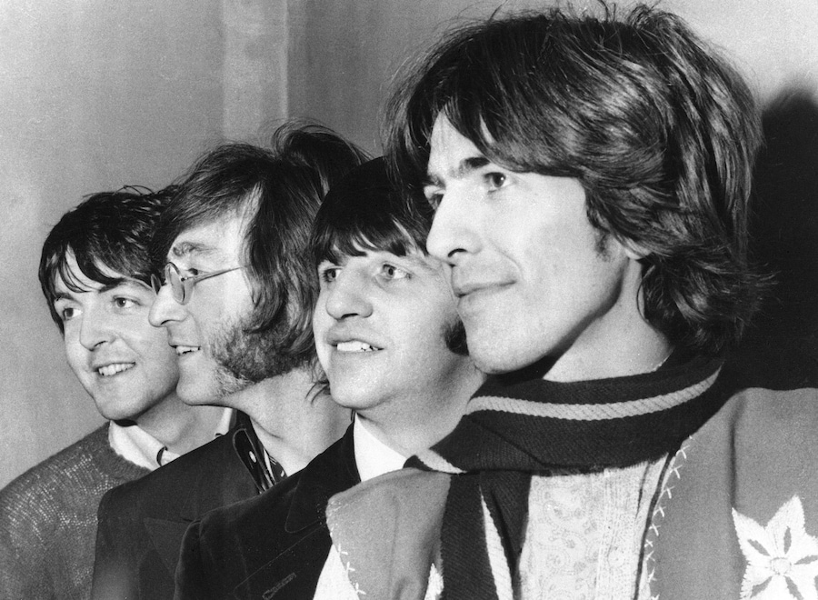 I Beatles: da sinistra, Paul McCartney, John Lennon, Ringo Starr e George Harrison. 28 febbraio 1968 (AP)
