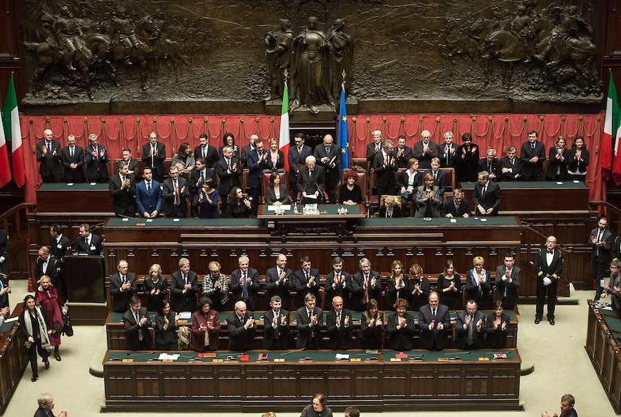 3 febbraio 2015 - Roma - Il presidente della Repubblica Sergio Mattarella in occasione della cerimonia di giuramento. (Ufficio Stampa della Presidenza della Repubblica)