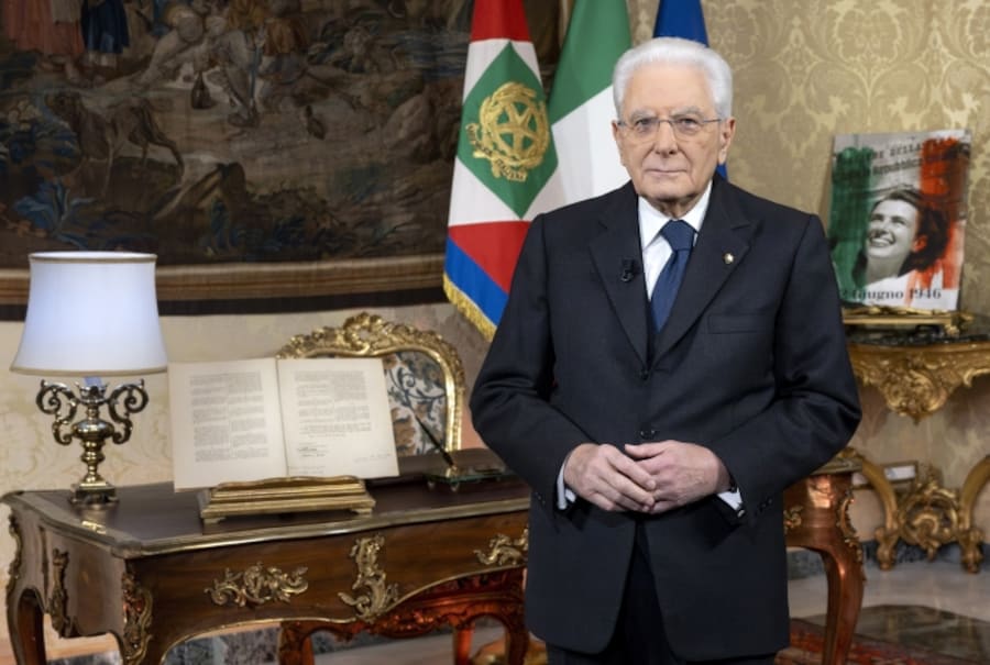 31 dicembre 2025 - Sergio Mattarella in occasione del discorso di fine anno. (Ufficio Stampa del Palazzo del Quirinale)