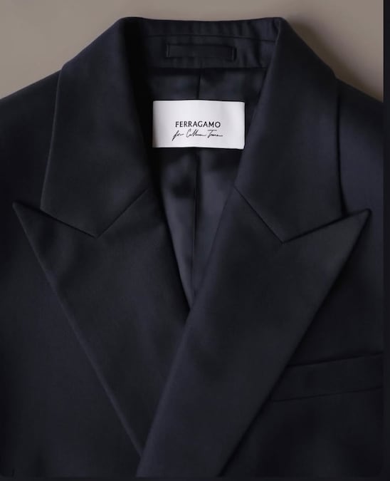 Ferragamo. Giacca da cerimonia custom made, di Maximilian Davis per l’attore Callum TurnerScreenshot