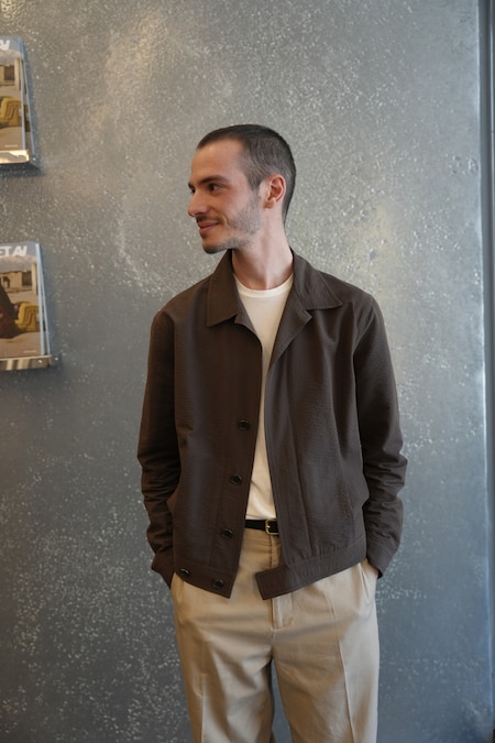 Tagliatore. Giubbotto a camicia, in lana sfoderata