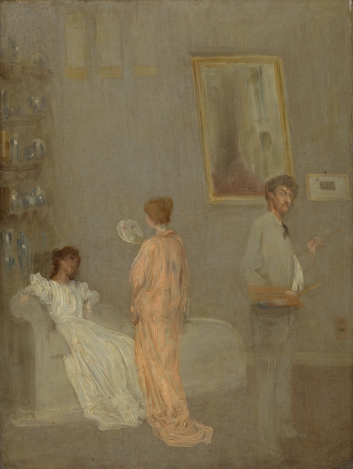 James McNeill Whistler, The Artist in His Studio. 1865-66. Art Institute of Chicago. Friends of American Art Collection