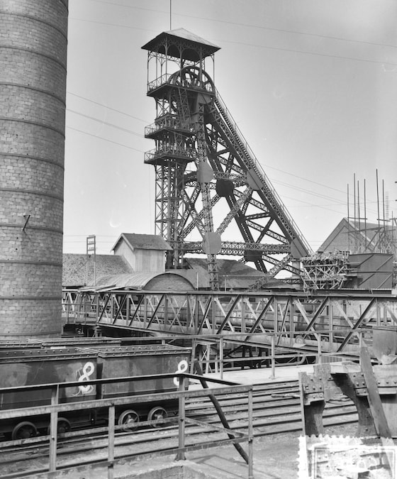 Disastro a Bois du Caizier, Marcinelle, Belgio. Data dell'incidente: 9 agosto 1956 (Alamy Stock Photo)