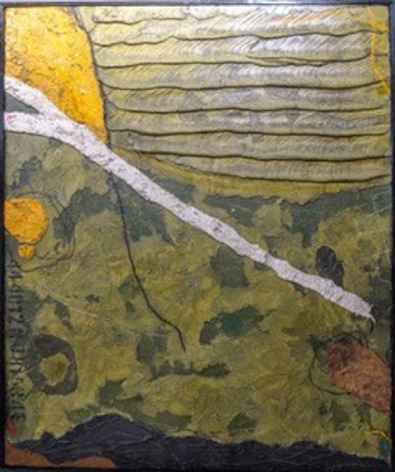 Marco Fiaschi Topography #47 tecnica mista su tela 100x120 cm 2026 € 3.300