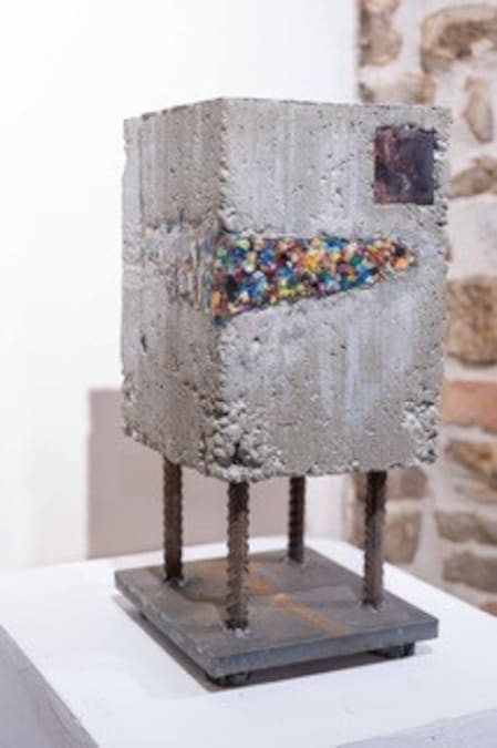 Gianni Depaoli Fossili urbani - frammento 04 tecnica mista, cemento, acciaio, elementi naturali 43x20x20 cm 25 kg 2026 € 2.800
