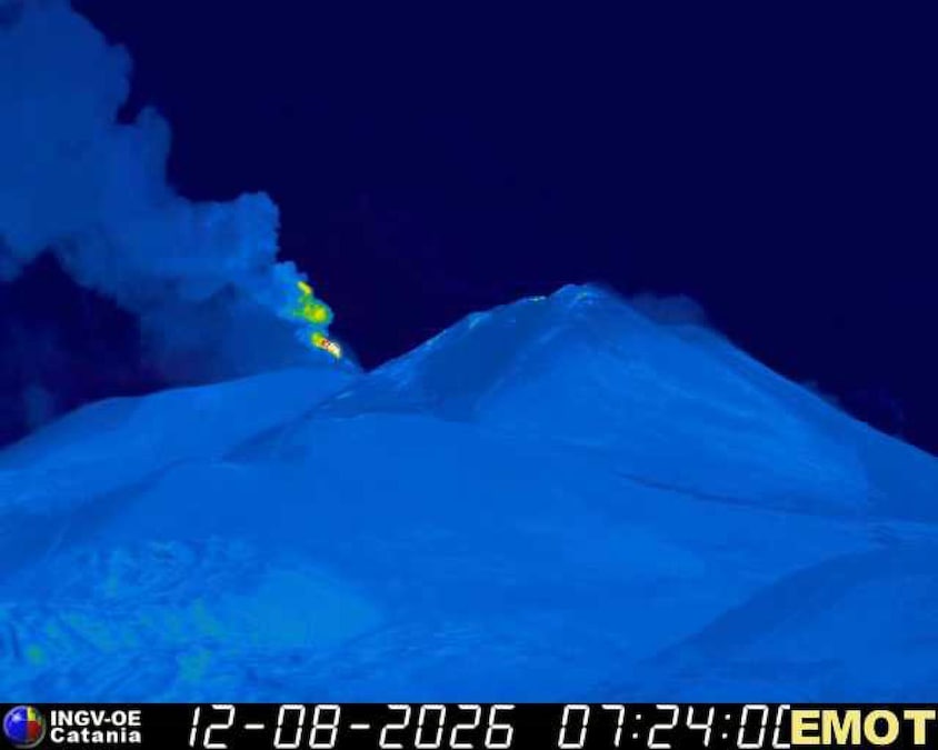 ANSA/Istituto Nazionale di Geofisica e Vulcanologia-Osservatorio etneo di Catania (ANSA)