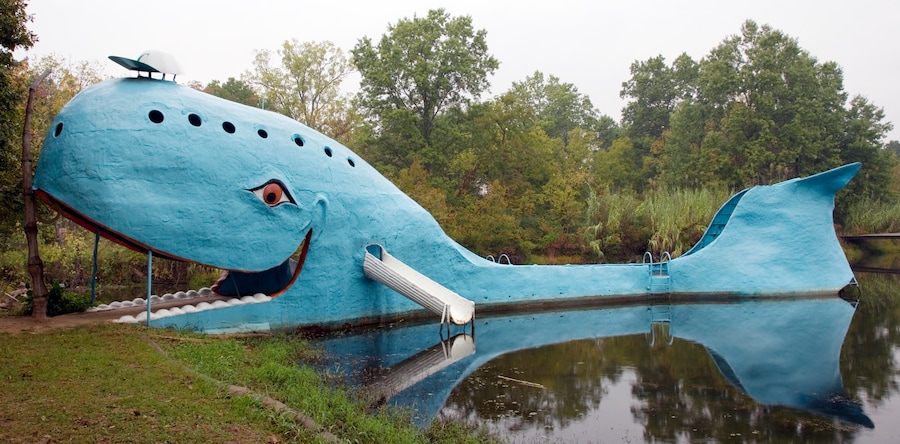 Route 66. Blue Whale, Catoosa, Oklahoma