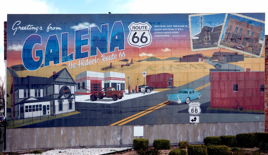 Route 66. Galena, Kansas, il tratto più corto