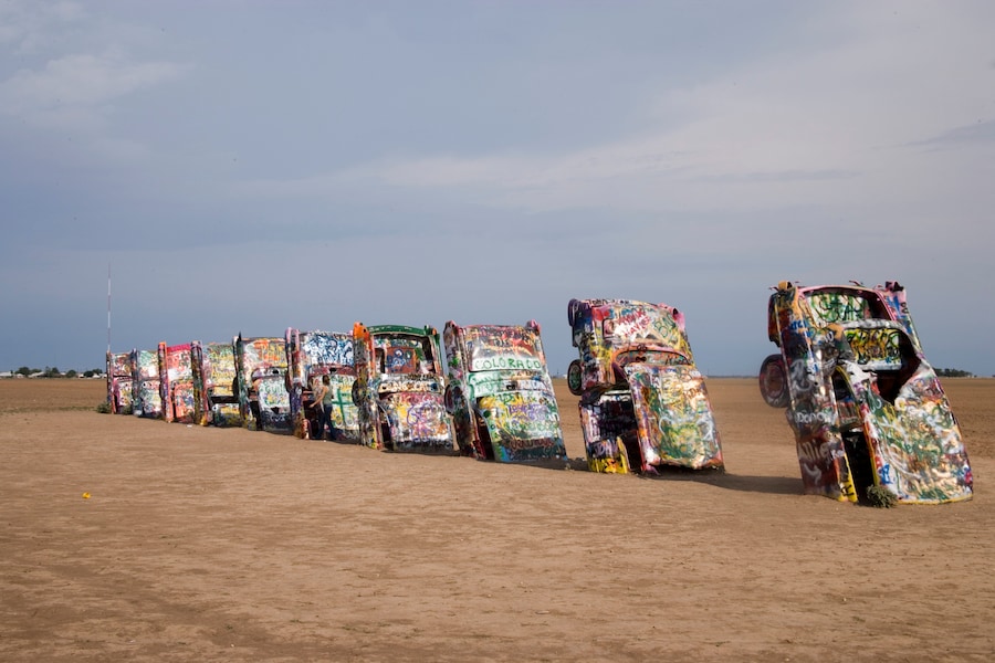Route 66. Cadillac Ranch, Amarillo, Texas