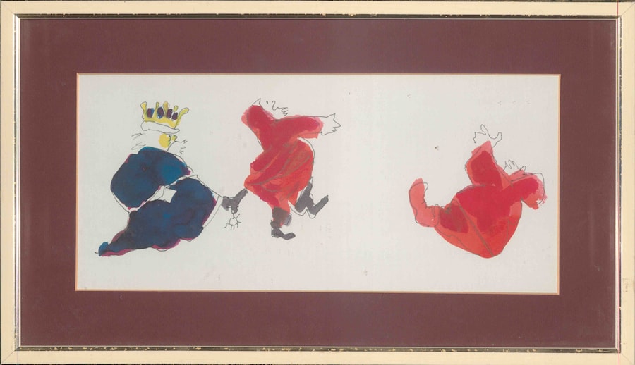 Disegno realizzato per Vogue Paris. Disegno, 1982. Collezioni personali di Welles e Kodar. Collezione Archivi di Stato-Šibenik, Croazia