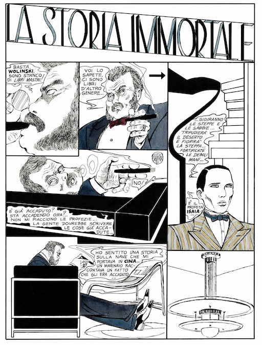 La storia immortale pagina 1 Guido Crepax