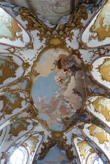 Wuerzburg, l’affresco del Tiepolo nella volta della Residenza vescovile