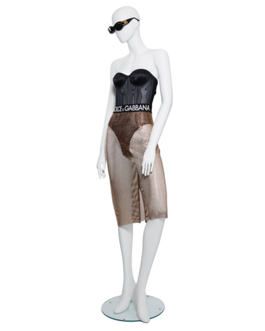 A CORSETED BODYSUIT AND SHEER SEQUIN SKIRT, WORN BY SIMONE ASHLEY DOLCE & GABBANA Estimate: $ 3,000 -4,000 Courtesy: CHRISTIE’S IMAGES LTD. 2026