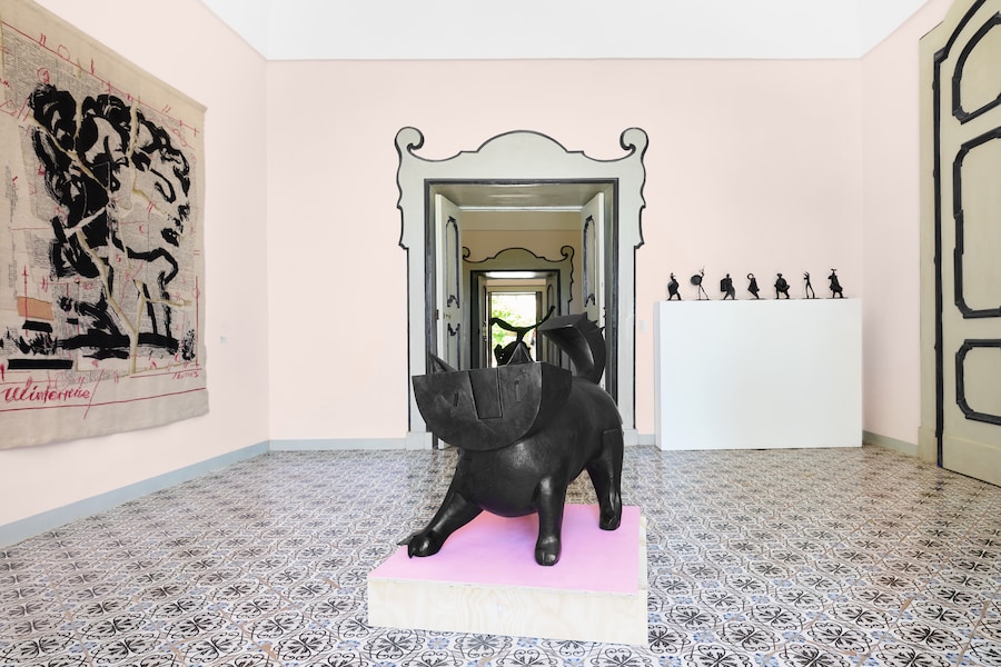 Veduta dell’allestimento. (Foto Matteo d’Eletto, Courtesy Fondazione Ravello e Galleria Lia Rumma, Milano/Napoli)