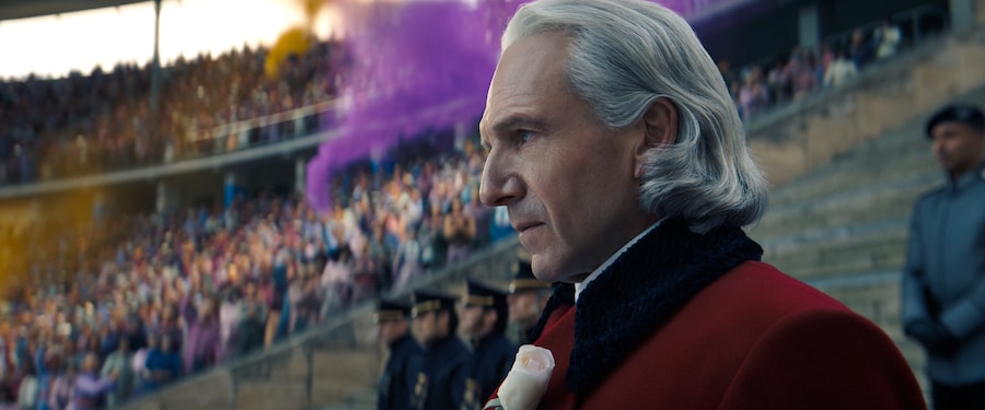 Ralph Fiennes nei panni del presidente Snow in *The Hunger Games: Sunrise on the Reaping*. Foto: per gentile concessione di Lionsgate (Courtesy of Lionsgate)