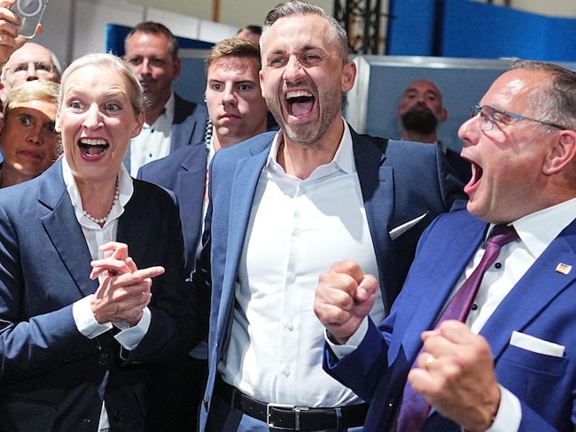 Afd a valanga in Sassonia