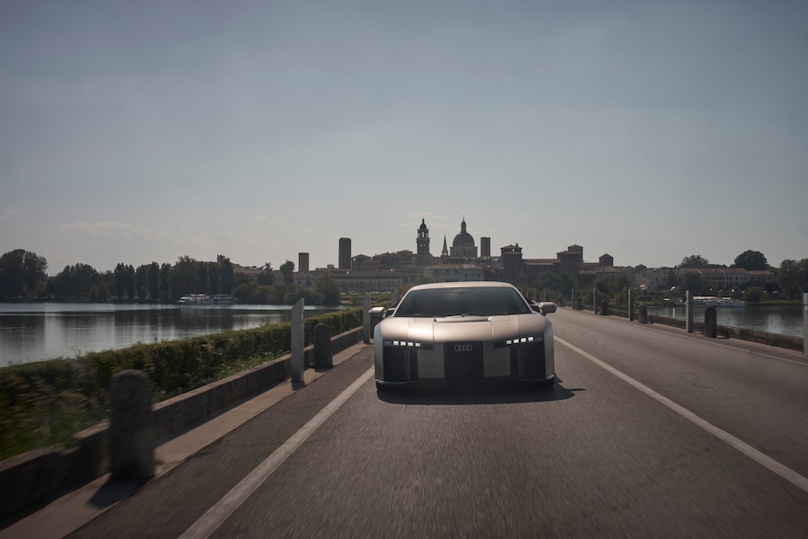 Audi Nuvolari sul ponte di San Giorgio