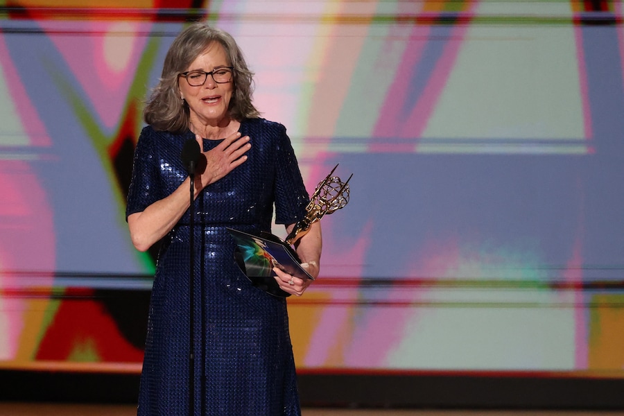 Sally Field riceve il premio come Migliore attrice protagonista in una miniserie, serie antologica o film per "Remarkably Bright Creatures”. (REUTERS)