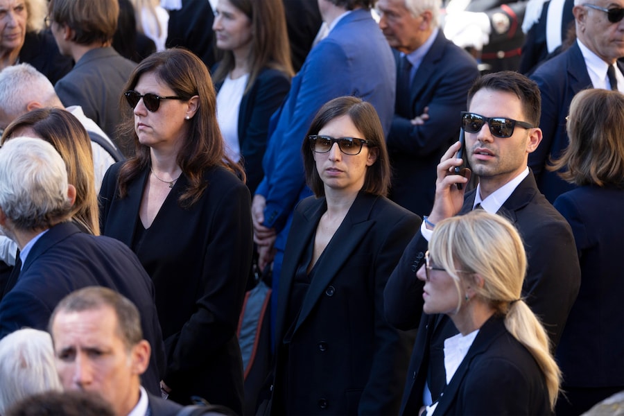 Elly Schlein, all’esequie di stato al Campidoglio. (ANSA)