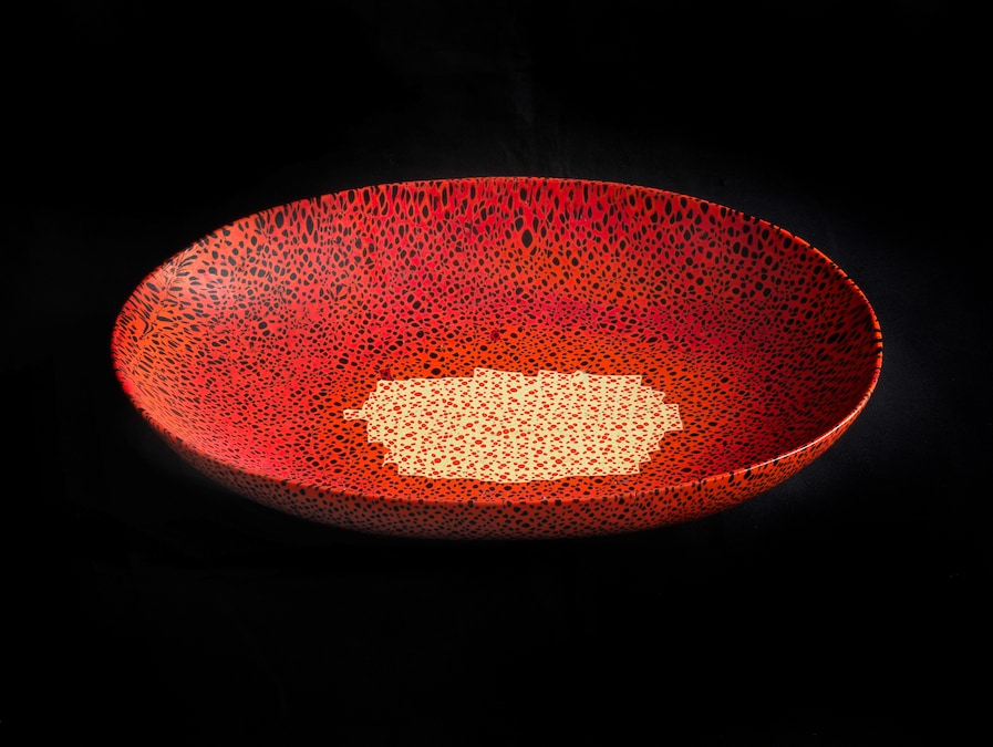 Coppa ovale in vetro a murrine Carlo Scarpa (Galleria Carlo Virgilio.)