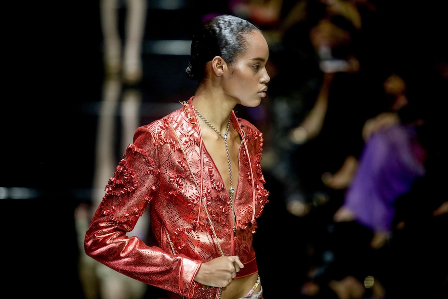 Roberto Cavalli, la collezione per la PE 2027. Milano, 24 settembre 2026. (ANSA)