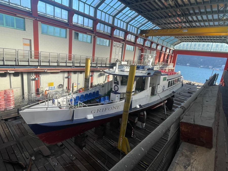 Tavernola (CO), Cantiere Navigazione Laghi. Ida Callegaro FAI