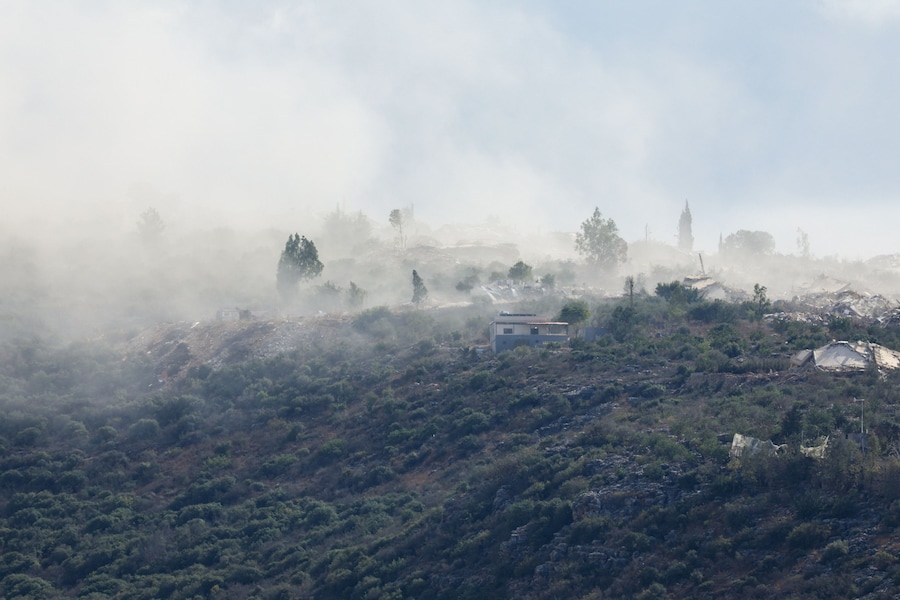Il fumo che si alza in seguito alle esplosioni a Mansouri, visto da Henniye, in Libano, il 29 settembre 2026. REUTERS/Mohamed Azakir (REUTERS)